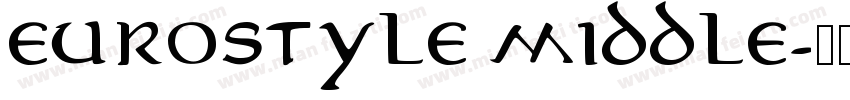 EUROSTYLE MIDDLE字体转换